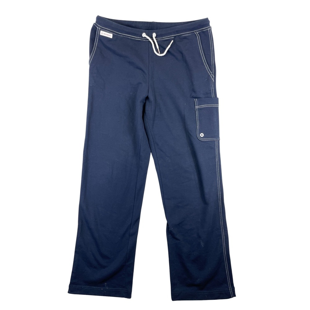 Lauren Ralph Lauren Petite Sweatpants Women's‎ P/S Navy Cargo Pocket Drawstring